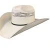 Dallas Hats Men's Natural Cattleman Byplay Band Bangora Straw Western Hat
