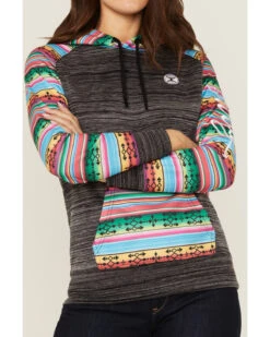 Hooey Women's Saldo Southwestern Space Dye Hoodie -Optimal Clothing Store 2000360946 022 P3