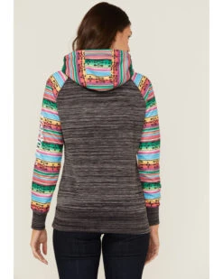 Hooey Women's Saldo Southwestern Space Dye Hoodie -Optimal Clothing Store 2000360946 022 P4