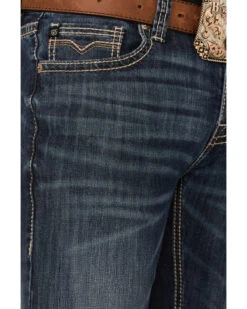 Rock & Roll Denim Men's Pistol Reflex Stretch Regular Straight Jeans -Optimal Clothing Store 2000361611 400 P4