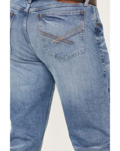 20X Wrangler Men's Mexia Light Wash Vintage Bootcut Stretch Denim Jeans -Optimal Clothing Store 2000365074 412 P4