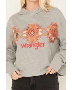 Wrangler Retro Women's Southwestern Print Cropped Hoodie -Optimal Clothing Store 2000365325 070 P3