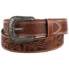 Cody James Men's Tooled With Basketweave Billets Western Belt
