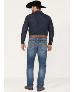 Rock 47 By Wrangler Men's Ash Medium Wash Stretch Slim Straight Jeans 6 Rock 47 By Wrangler Men's Ash Medium Wash Stretch Slim Straight Jeans -Optimal Clothing Store 2000366716 414 P3