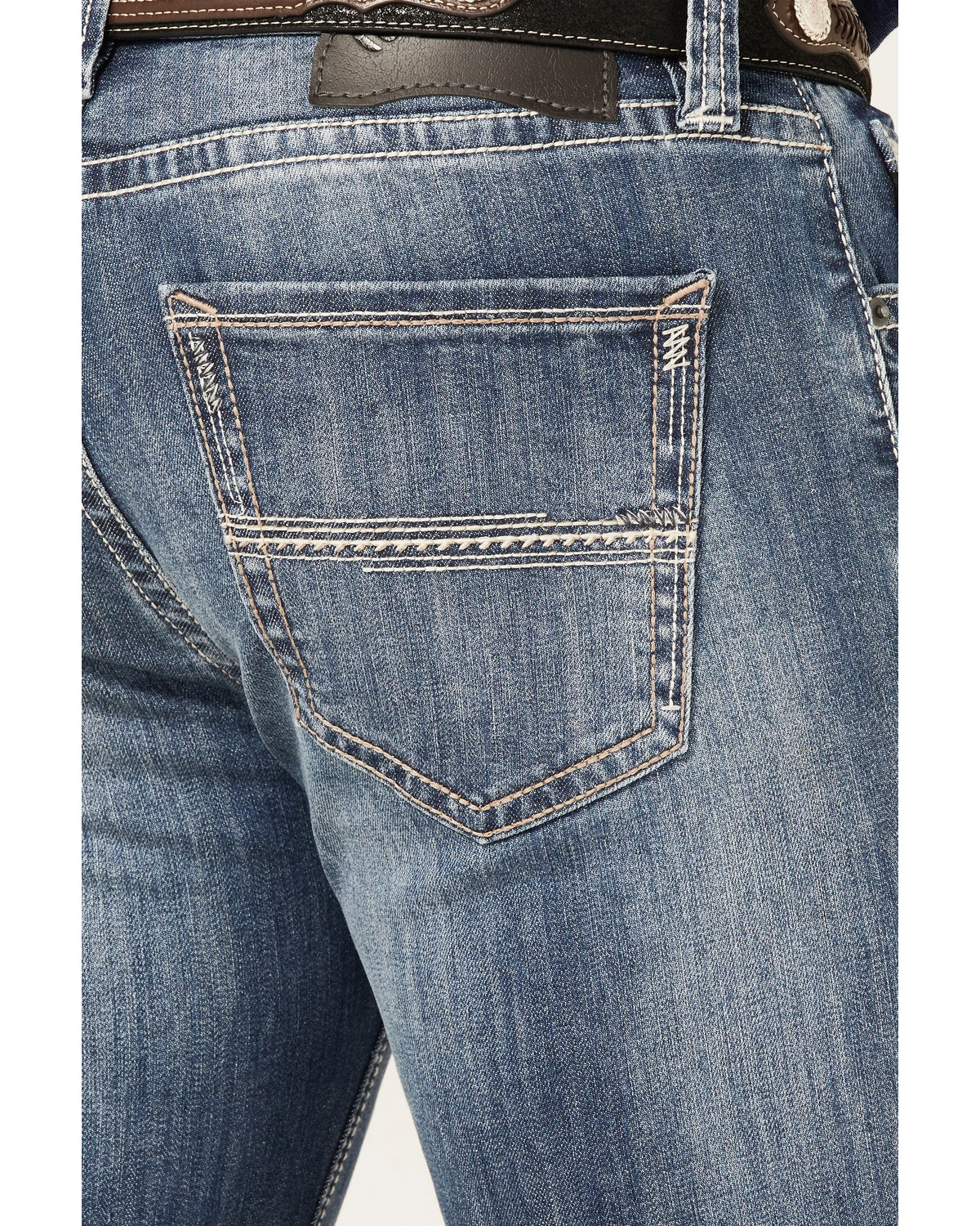 Rock & Roll Denim Men's Revolver Medium Wash Reflex Stretch Slim Straight Jeans 2 Rock & Roll Denim Men's Revolver Medium Wash Reflex Stretch Slim Straight Jeans - Image 2