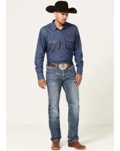 Rock & Roll Denim Men's Revolver Medium Wash Reflex Stretch Slim Straight Jeans 6 Rock & Roll Denim Men's Revolver Medium Wash Reflex Stretch Slim Straight Jeans -Optimal Clothing Store 2000367645 202 P3