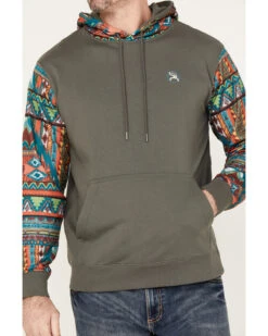 Hooey Men's Roughy Summit Multicolored Print Hooded Sweatshirt -Optimal Clothing Store 2000370575 022 P3