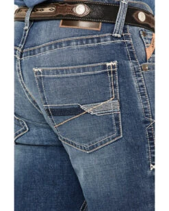 Ariat Men's M4 Walden Claudio Medium Wash Stretch Relaxed Straight Jeans -Optimal Clothing Store 2000371953 400 P3