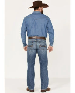 Ariat Men's M7 Branson Merrick Medium Wash Slim Straight Jeans -Optimal Clothing Store 2000371957 400 P3