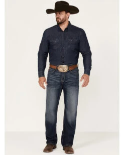 Ariat Men's Big Sur 3D Garby Dark Wash Relaxed Bootcut Jeans