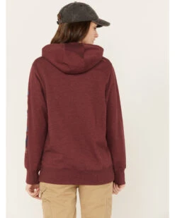 Ariat Women's Rebar Logo Sleeve Graphic Work Hooded Sweatshirt -Optimal Clothing Store 2000372132 603 P4