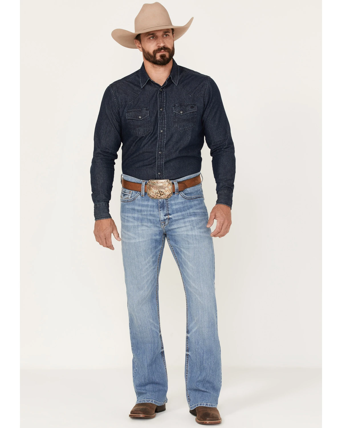 Cody James Men's Dash Light Wash Relaxed Stretch Bootcut Jeans 1 Cody James Men's Dash Light Wash Relaxed Stretch Bootcut Jeans