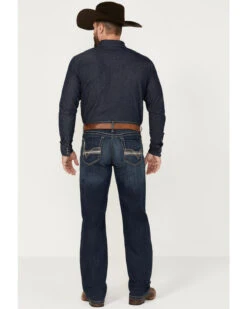Cinch Men's Grant Dark Stonewash Relaxed Bootcut Stretch Performance Jeans -Optimal Clothing Store 2000373482 402 P3