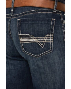 Cinch Men's Grant Dark Stonewash Relaxed Bootcut Stretch Performance Jeans -Optimal Clothing Store 2000373482 402 P4