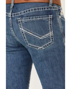 Cinch Men's Ian Medium Wash Slim Bootcut Performance Jeans -Optimal Clothing Store 2000373497 402 P4