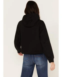 Wrangler Retro Women's Bold Logo Cropped Hoodie -Optimal Clothing Store 2000374538 001 P4