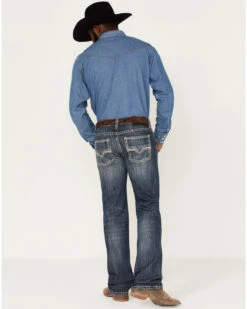 Rock & Roll Denim Men's Pistol Medium Vintage Wash Straight Jeans