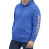 Ariat Men's Rebar Logo Sleeve Graphic Hooded Work Sweatshirt