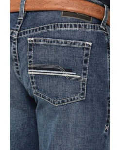 Ariat Men's M2 Traditional Relaxed Destin Medium Wash Relaxed Bootcut Stretch Denim Jeans -Optimal Clothing Store 2000377334 400 P4