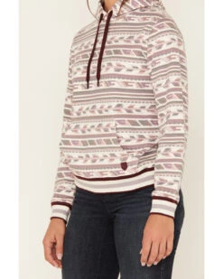 RANK 45 Women's Southwestern Stripe Print Hoodie -Optimal Clothing Store 2000380749 103 P3