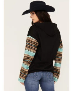 Changes Women's Serape Striped Yellowstone Hoodie -Optimal Clothing Store 2000382609 442 P4