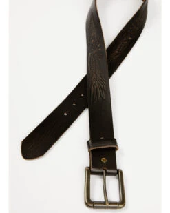Brothers & Sons Men's Tooled Flying Eagle Belt