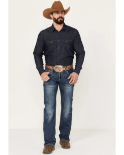 Rock & Roll Denim Men's Medium Wash Straight Reflex Denim Jeans 6 Rock & Roll Denim Men's Medium Wash Straight Reflex Denim Jeans -Optimal Clothing Store 2000386196 414 P3