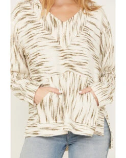 Cleo + Wolf Women's Space-Dye Baja Hoodie -Optimal Clothing Store 2000386288 110 P3