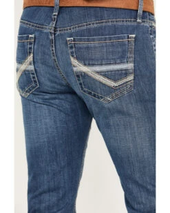 Cinch Men's Ian Medium Stonewash Slim Boot Performance Stretch Denim Jeans -Optimal Clothing Store 2000386396 402 P4