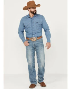 Rock & Roll Denim Men's Double Barrel Light Vintage Wash Relaxed Straight Stretch Jeans 6 Rock & Roll Denim Men's Double Barrel Light Vintage Wash Relaxed Straight Stretch Jeans -Optimal Clothing Store 2000387623 412 P3