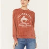 Changes Women's Bucking Horse Yellowstone Crew Neck Sweatshirt