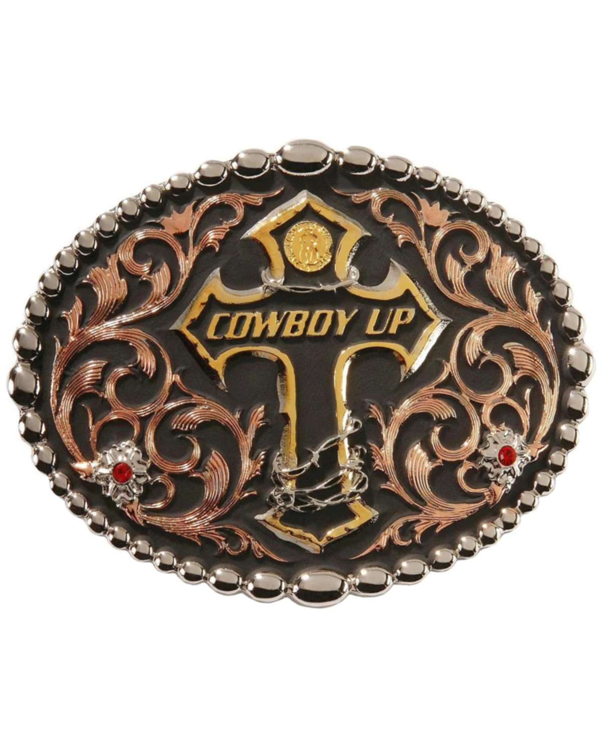 Montana Silversmiths Cowboy Up Cross Buckle 1 Montana Silversmiths Cowboy Up Cross Buckle