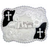 Montana Silversmiths Men's Cowboy & Crosses Buckle