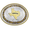 Montana Silversmiths Star Links State Of Texas Western Belt Buckle